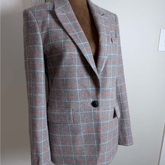 rag & bone Gray and Red Plaid Blazer - Picture 13 of 16